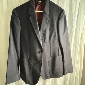 Navy Burberry Blazer Size Womens 10/12 or men's US 38